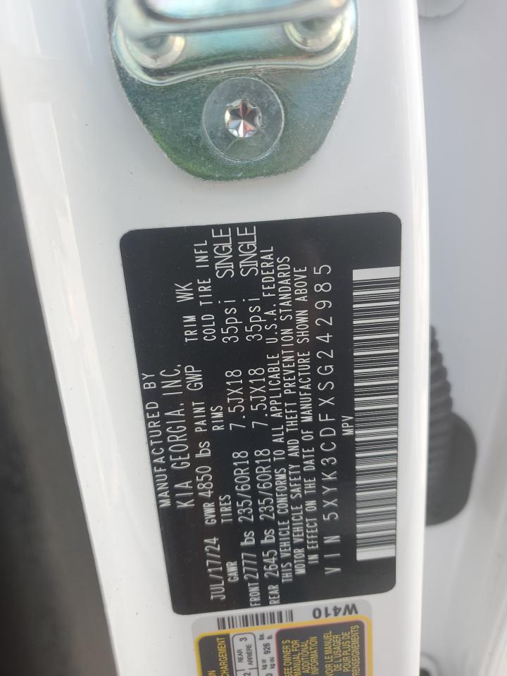 2025 Kia Sportage Ex VIN: 5XYK3CDFXSG242985 Lot: 80722685