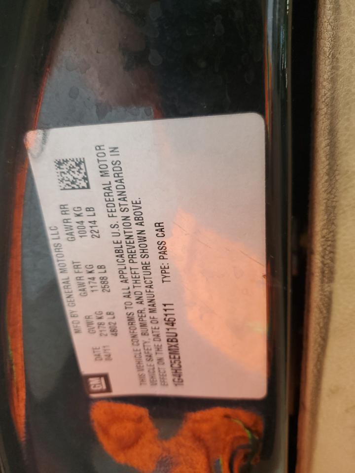 2011 Buick Lucerne Cxl VIN: 1G4HC5EMXBU146111 Lot: 80738905