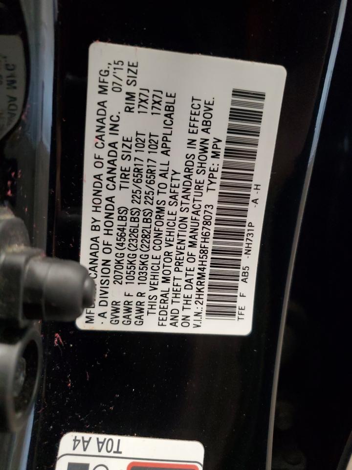 2015 Honda Cr-V Ex VIN: 2HKRM4H58FH678073 Lot: 80648405