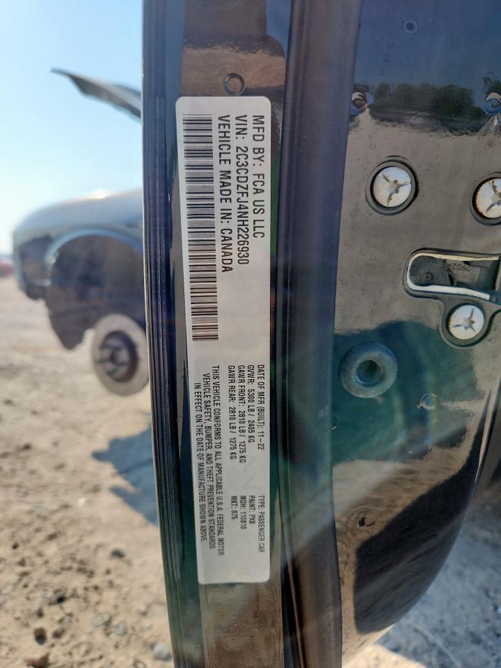 2022 Dodge Challenger R/T Scat Pack VIN: 2C3CDZFJ4NH226930 Lot: 80890475