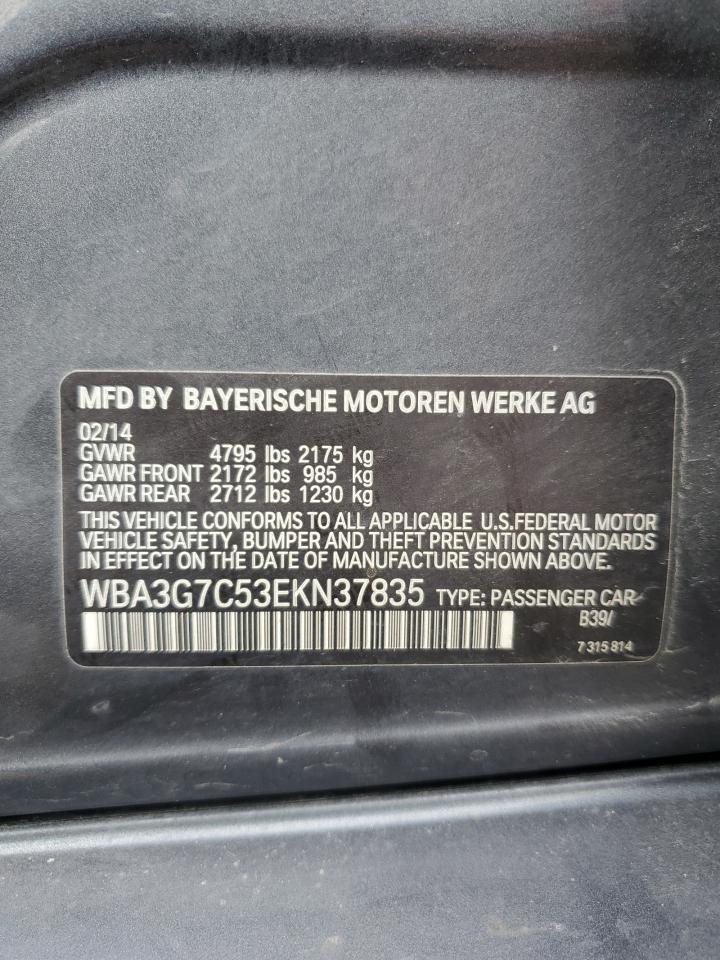 2014 BMW 328 Xi VIN: WBA3G7C53EKN37835 Lot: 84598965