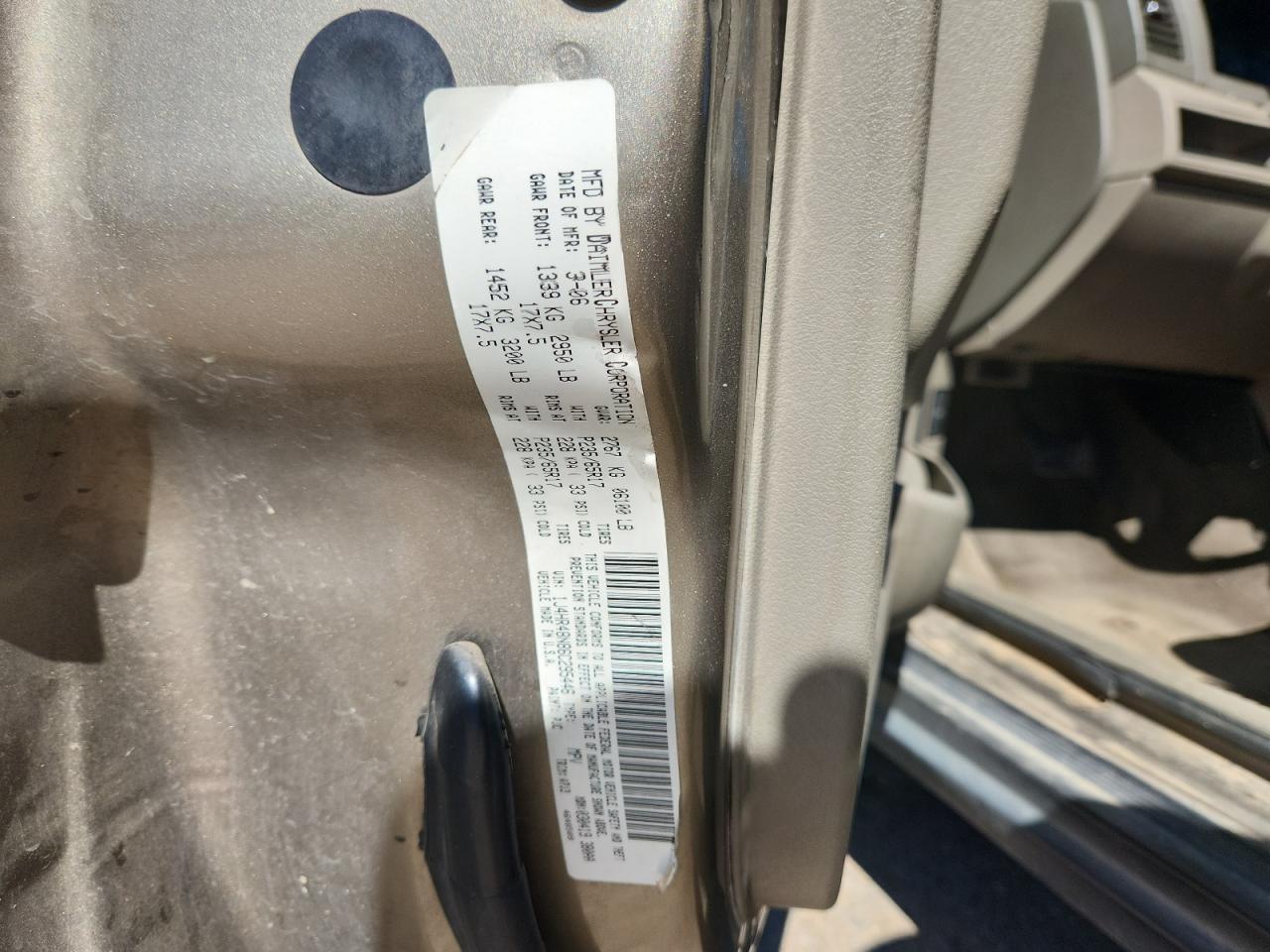 2006 Jeep Grand Cherokee Laredo VIN: 1J4HR48N86C295446 Lot: 71806305