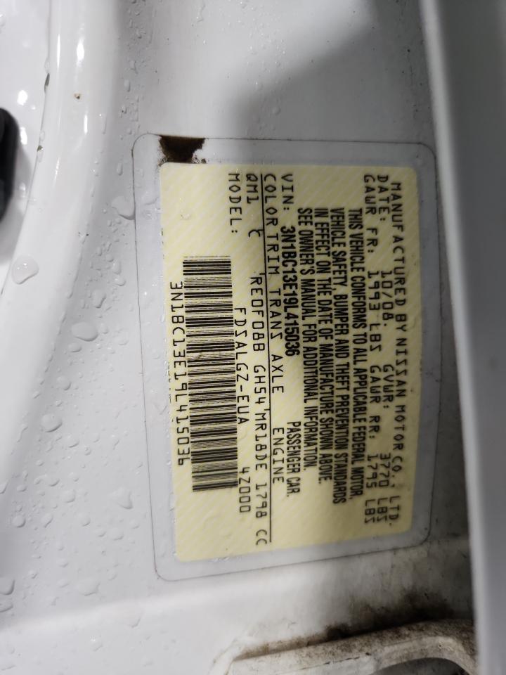 2009 Nissan Versa S VIN: 3N1BC13E19L415036 Lot: 81464045