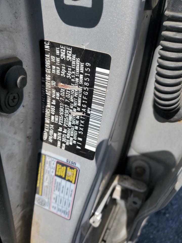 2015 Kia Sorento Lx VIN: 5XYKTCA61FG585159 Lot: 80241675