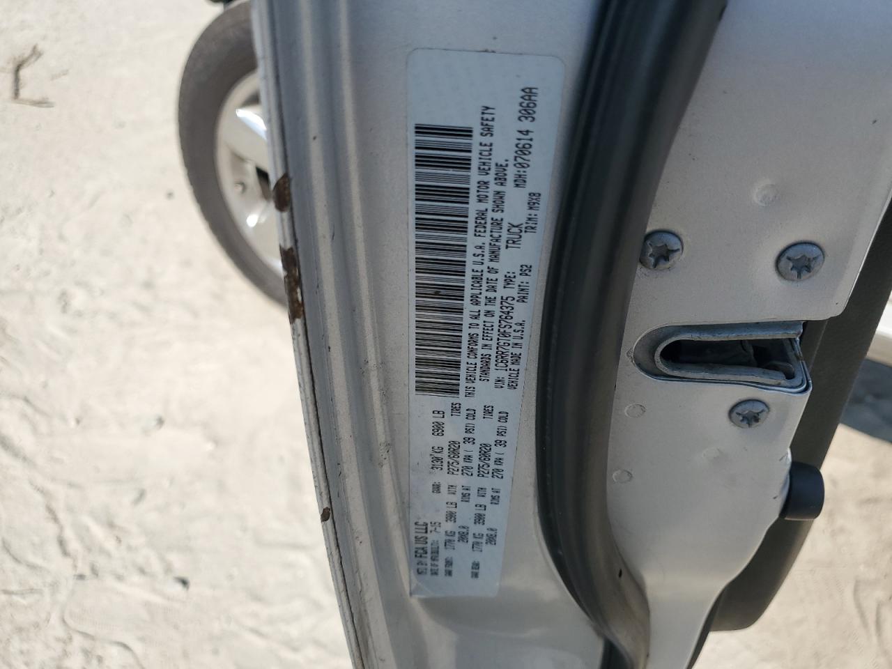 2015 Ram 1500 Slt VIN: 1C6RR7GT0FS764375 Lot: 81305765