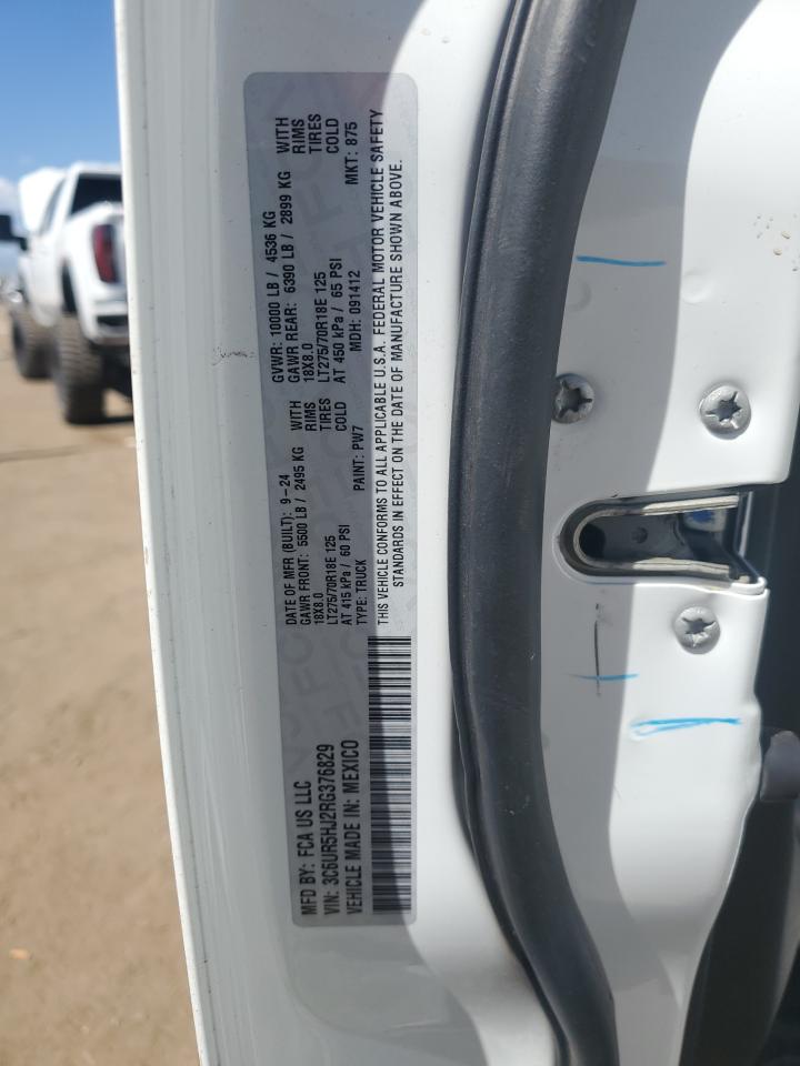 2024 Ram 2500 Tradesman VIN: 3C6UR5HJ2RG376829 Lot: 71896755