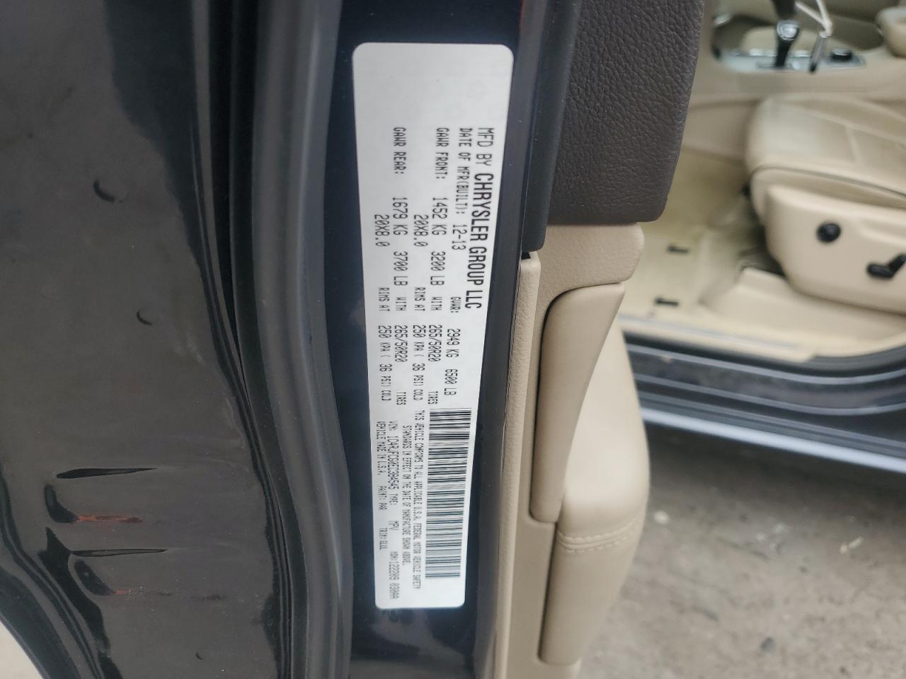 2014 Jeep Grand Cherokee Overland VIN: 1C4RJFCG0EC384545 Lot: 80926205