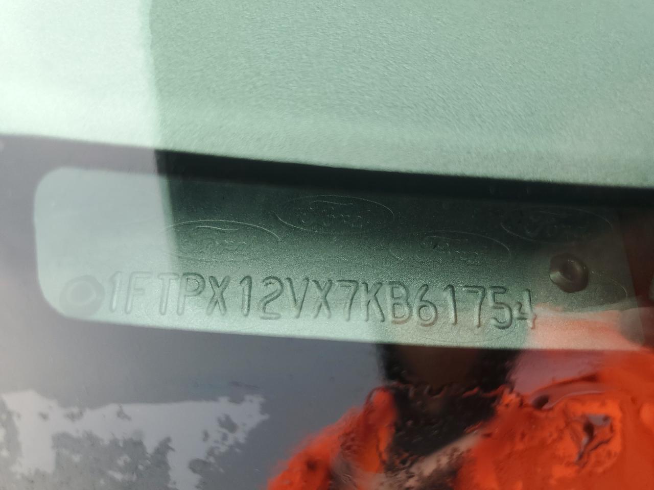 2007 Ford F150 VIN: 1FTPX12VX7KB61754 Lot: 81658675