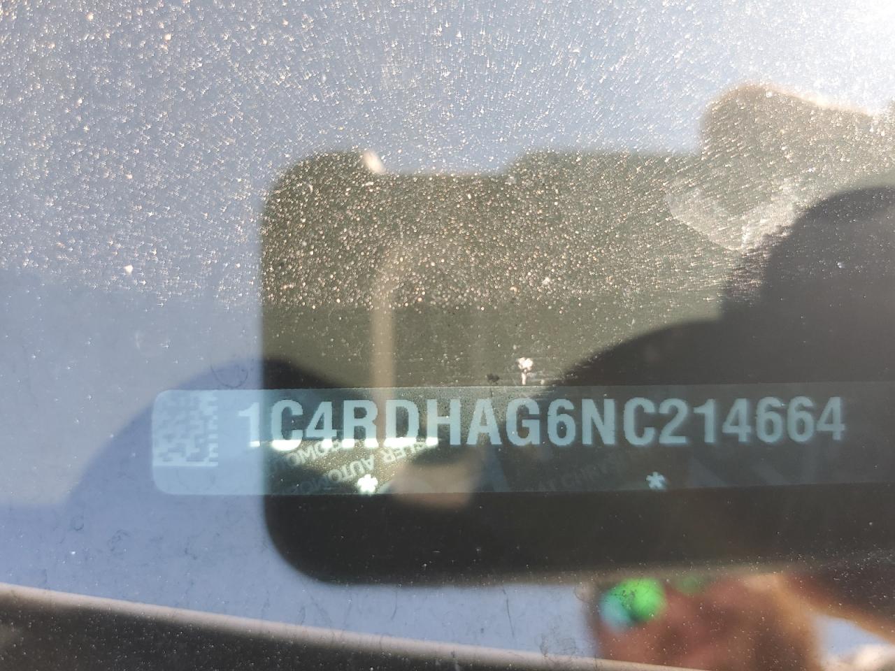 2022 Dodge Durango Sxt VIN: 1C4RDHAG6NC214664 Lot: 71303255