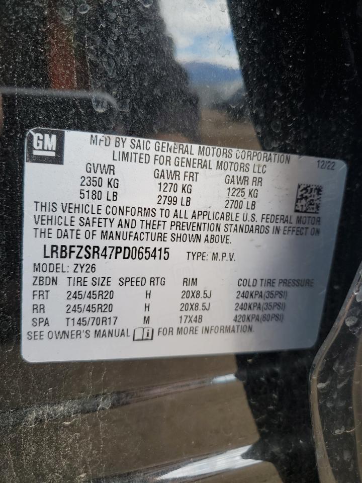 2023 Buick Envision Avenir VIN: LRBFZSR47PD065415 Lot: 81613135