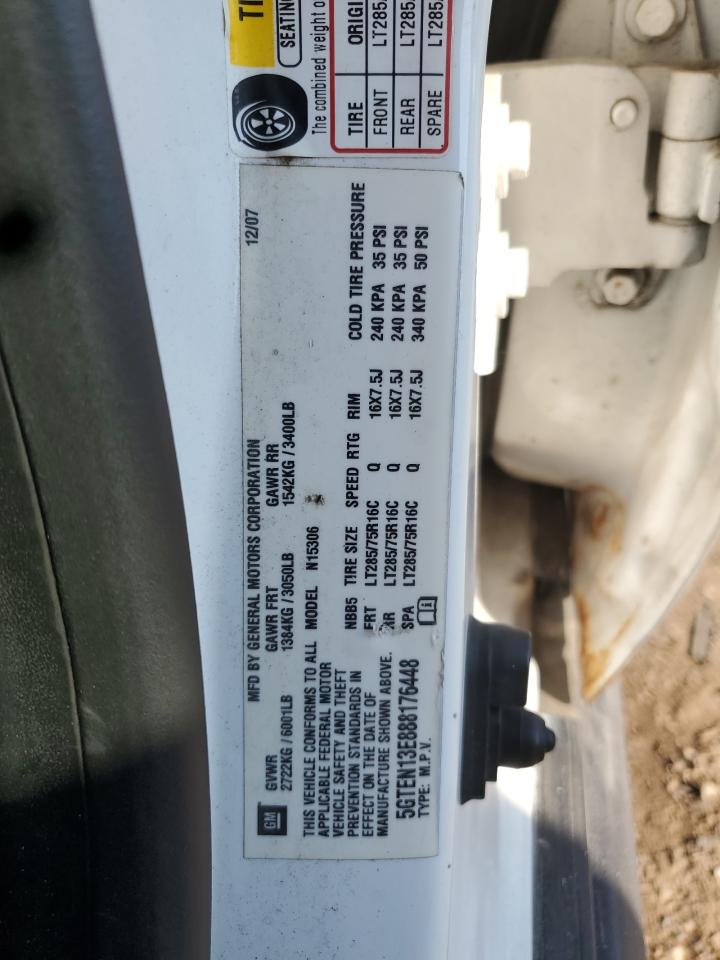 2008 Hummer H3 VIN: 5GTEN13E888176448 Lot: 80902505