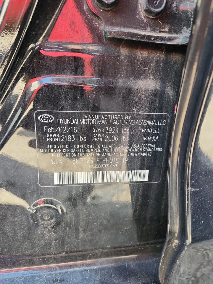 2017 Hyundai Elantra Se VIN: 5NPD84LF1HH018149 Lot: 81480775