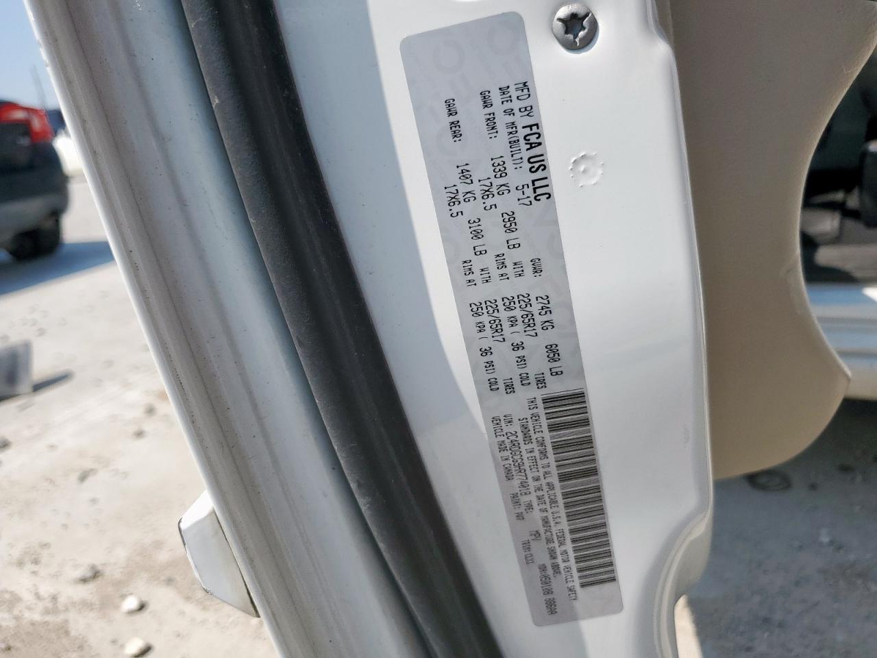 2017 Dodge Grand Caravan Sxt VIN: 2C4RDGCG9HR774018 Lot: 80128505