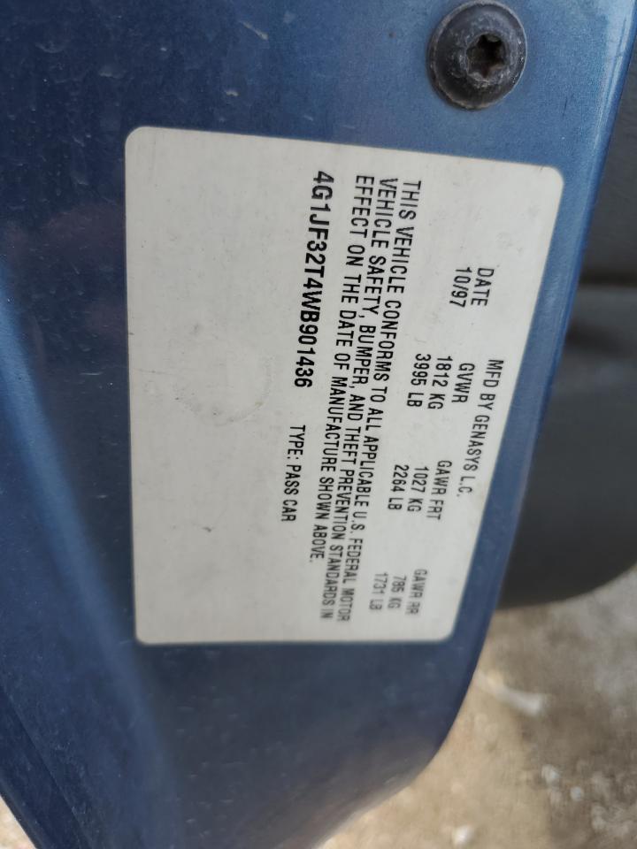 1998 Chevrolet Cavalier Z24 VIN: 4G1JF32T4WB901436 Lot: 81604495