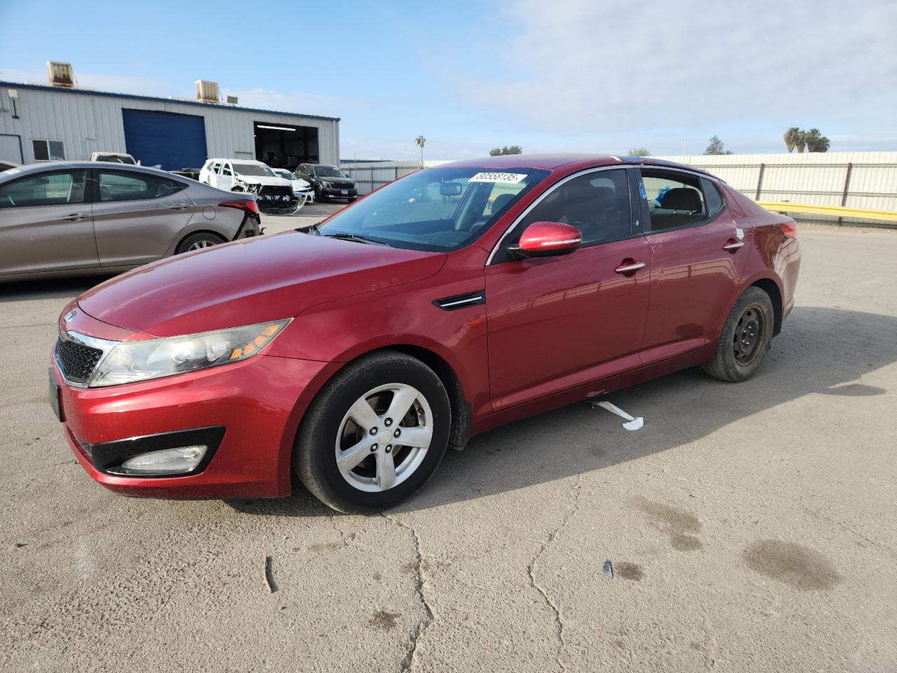 2013 Kia Optima Lx red  gas 5XXGM4A72DG172816 photo #1