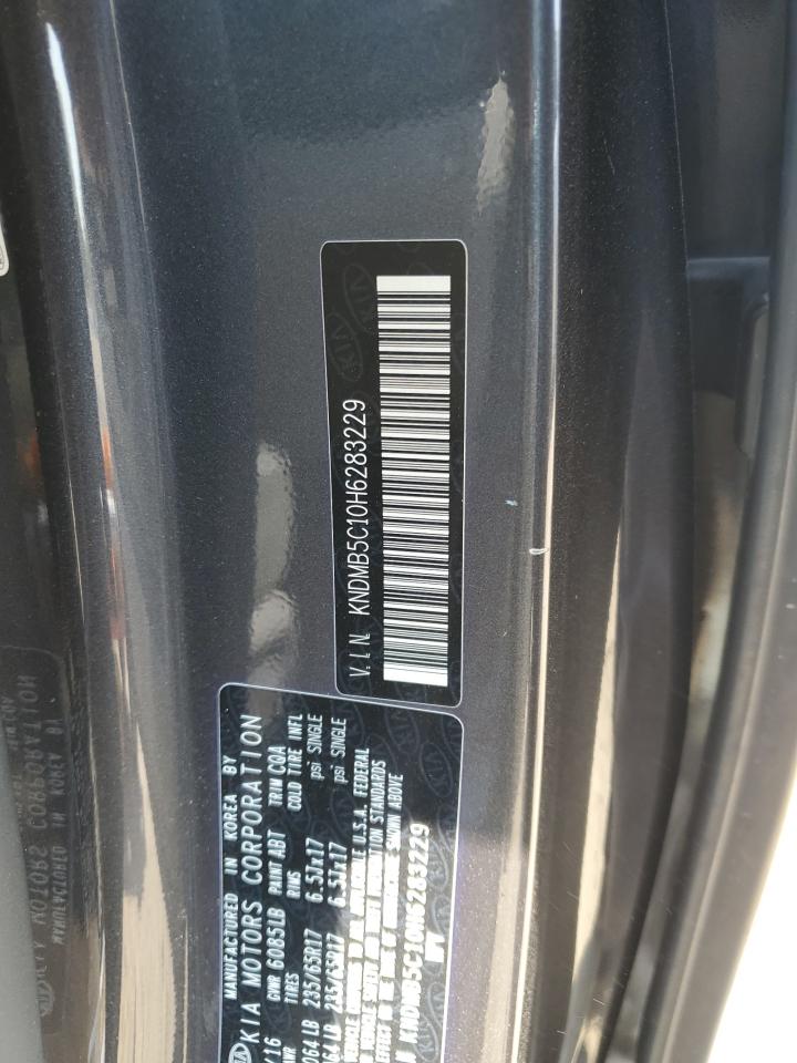 2017 Kia Sedona Lx VIN: KNDMB5C10H6283229 Lot: 80471805