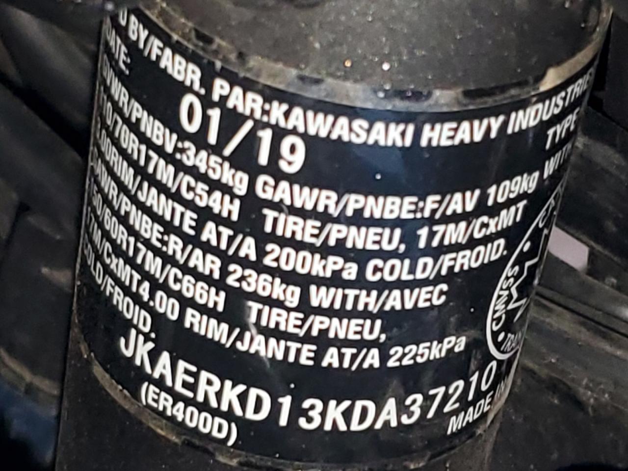 2019 Kawasaki Er400 D VIN: JKAERKD13KDA37210 Lot: 71594205