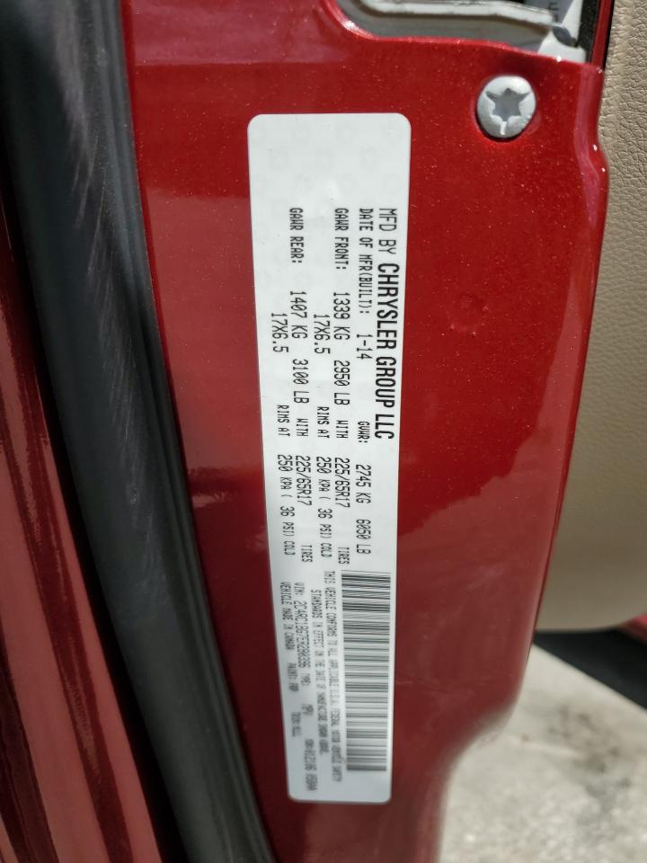 2014 Chrysler Town & Country Touring VIN: 2C4RC1BG7ER280396 Lot: 81787075