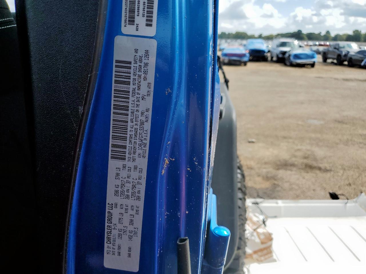 2015 Jeep Wrangler Unlimited Rubicon VIN: 1C4BJWFG7FL537887 Lot: 83847025