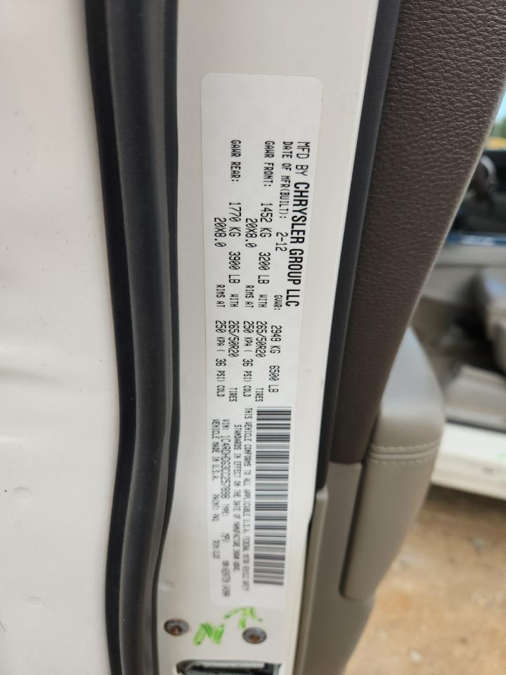 2012 Dodge Durango Crew VIN: 1C4RDHDG3CC257898 Lot: 82149875