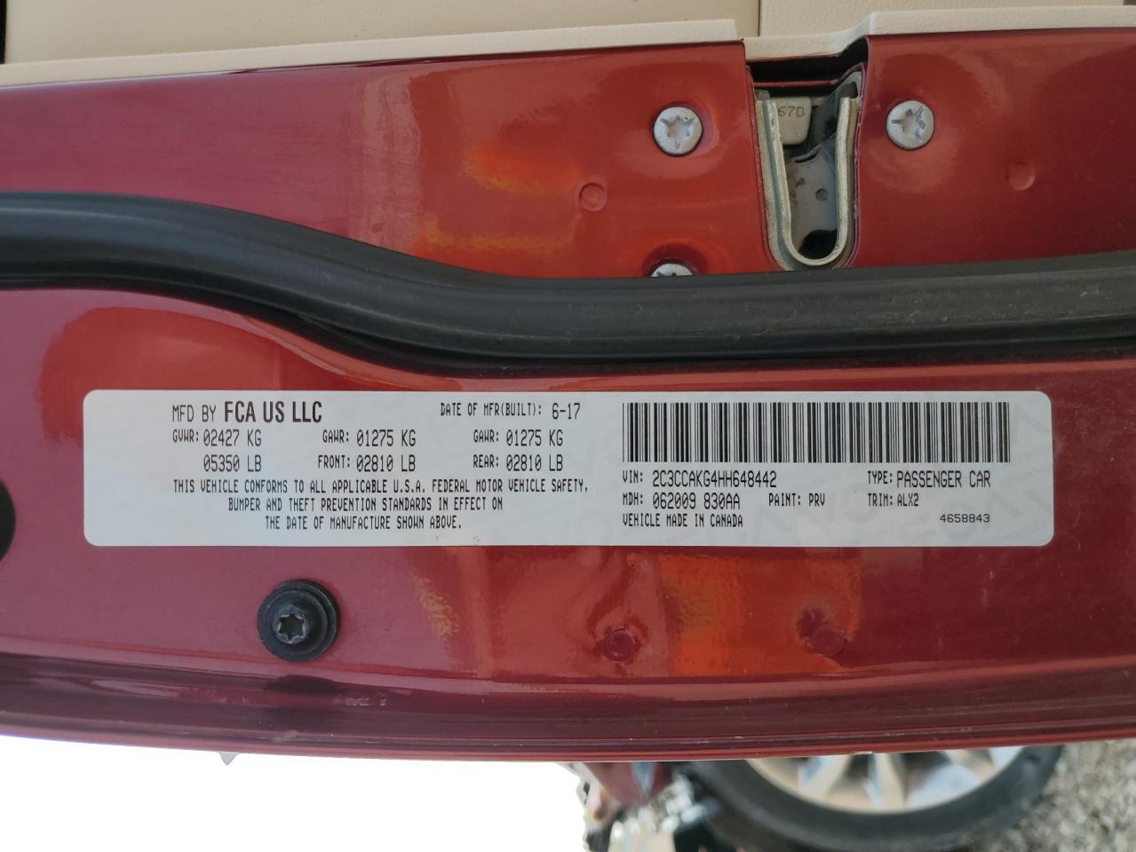 2017 Chrysler 300C VIN: 2C3CCAKG4HH648442 Lot: 71513045