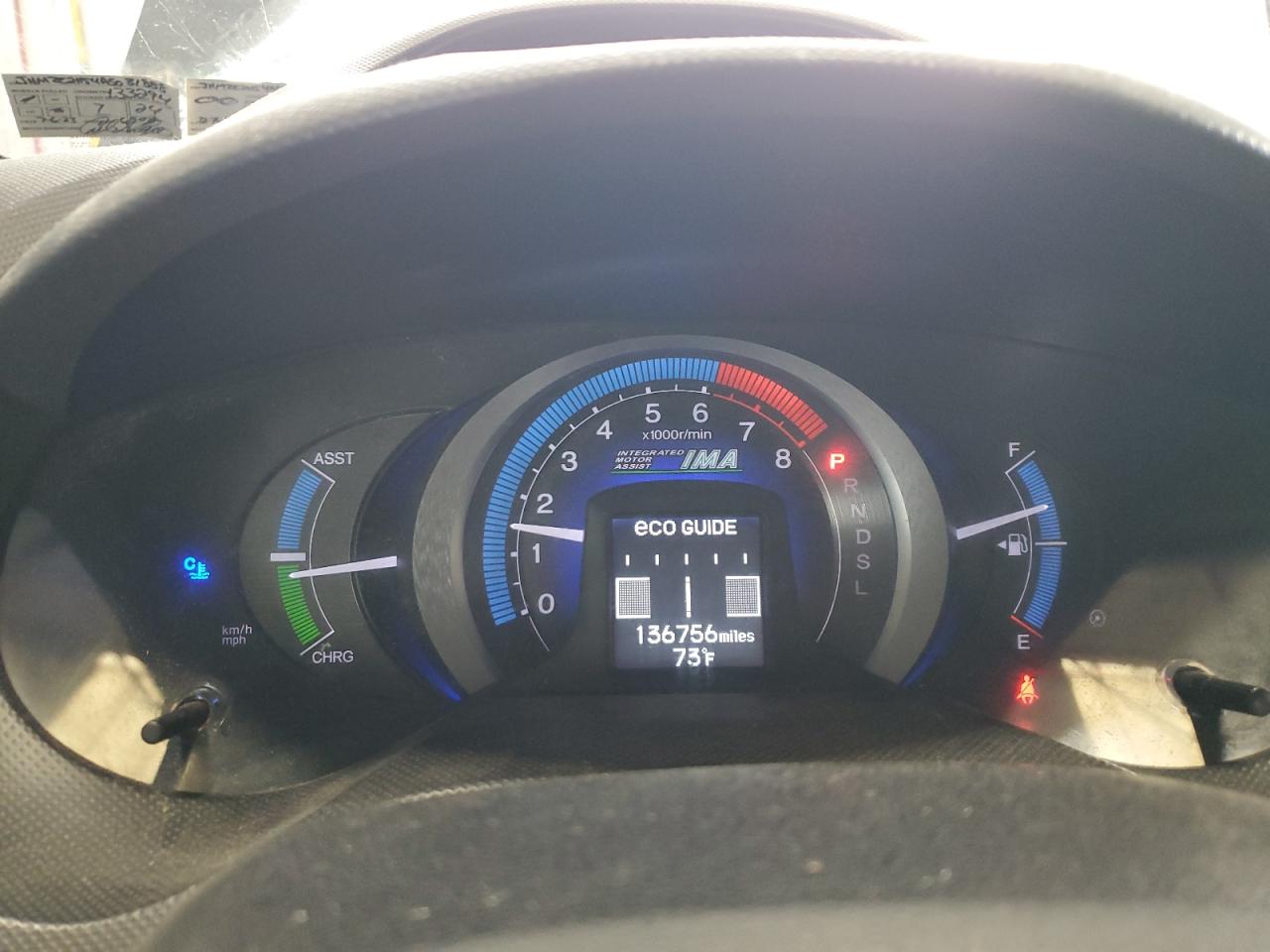 2010 Honda Insight Lx VIN: JHMZE2H54AS031888 Lot: 81029135