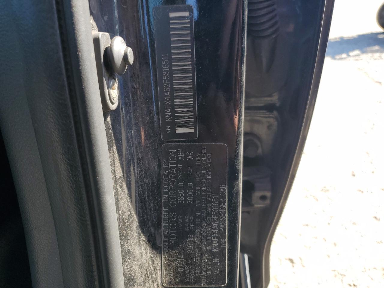 2015 Kia Forte Lx VIN: KNAFX4A62F5316511 Lot: 81240775