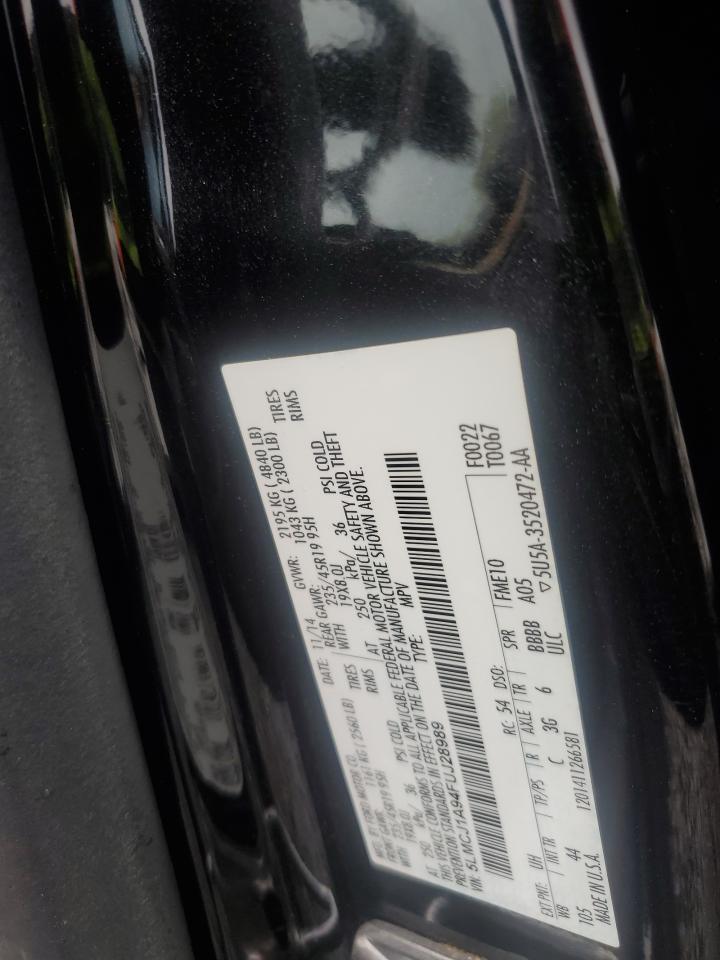 2015 Lincoln Mkc VIN: 5LMCJ1A94FUJ28989 Lot: 83987135