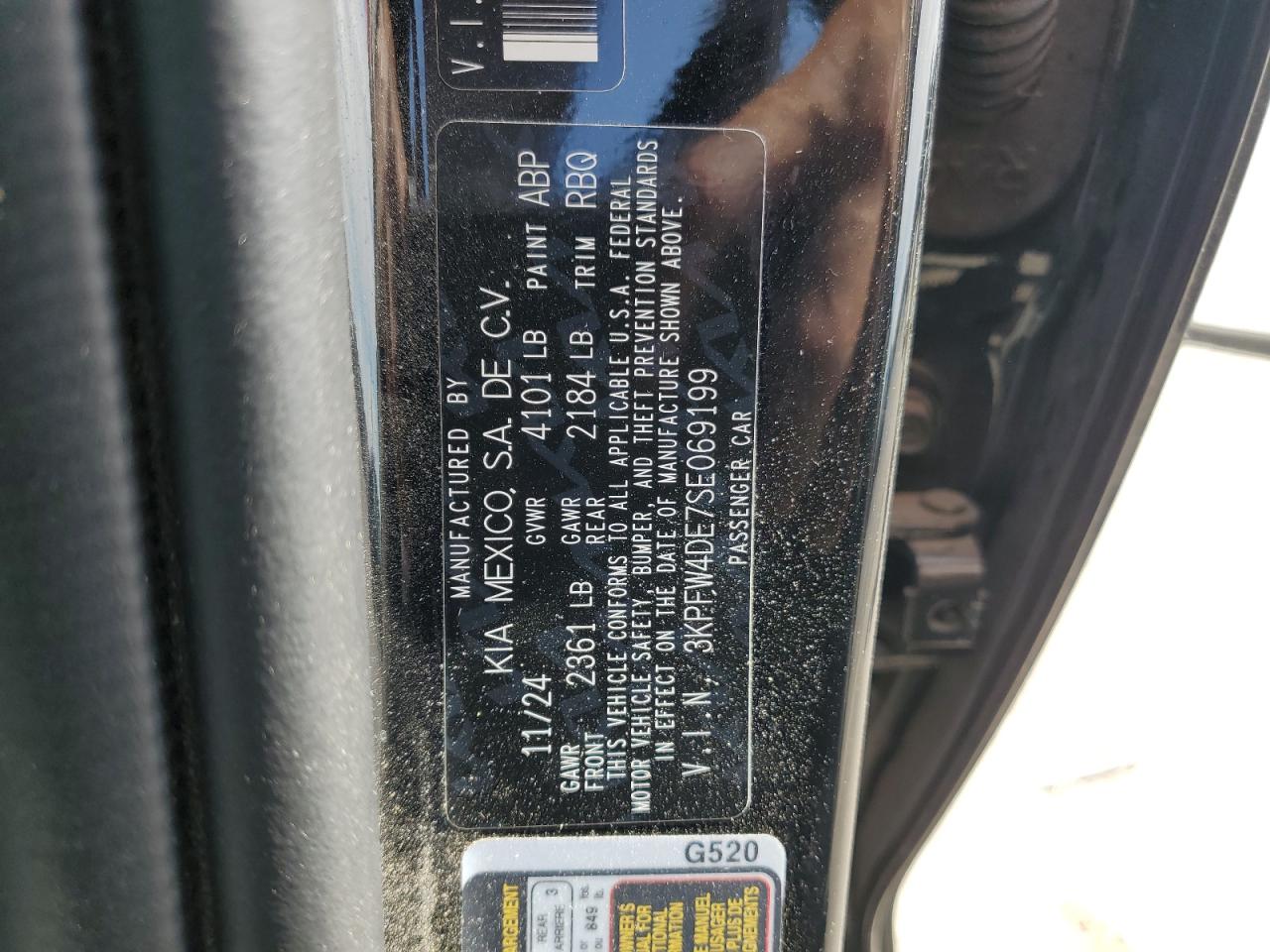 2025 Kia K4 Gt Line VIN: 3KPFW4DE7SE069199 Lot: 80213975