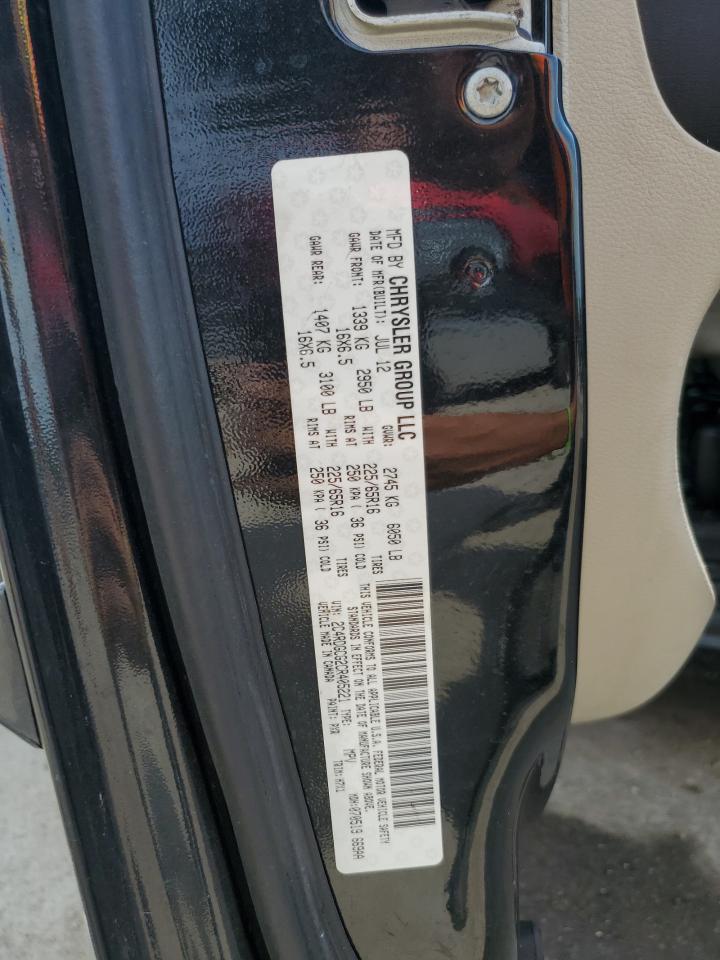 2012 Dodge Grand Caravan Sxt VIN: 2C4RDGCG2CR405221 Lot: 81426095