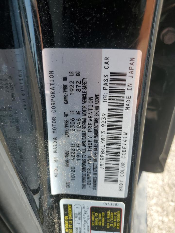 2021 Mazda 3 Select VIN: JM1BPBKL7M1319239 Lot: 84627435