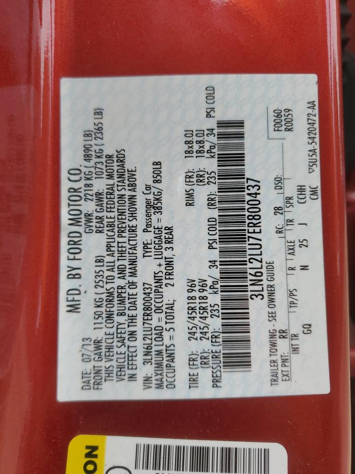 2014 Lincoln Mkz Hybrid VIN: 3LN6L2LU7ER800437 Lot: 83970095