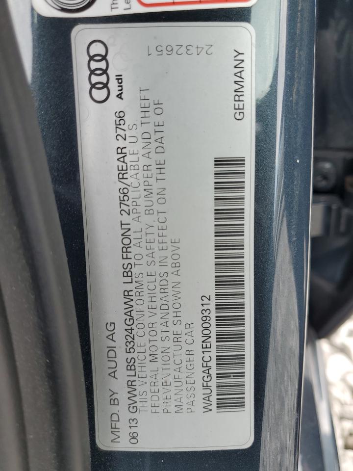 2014 Audi A6 Premium Plus VIN: WAUFGAFC1EN009312 Lot: 83757635