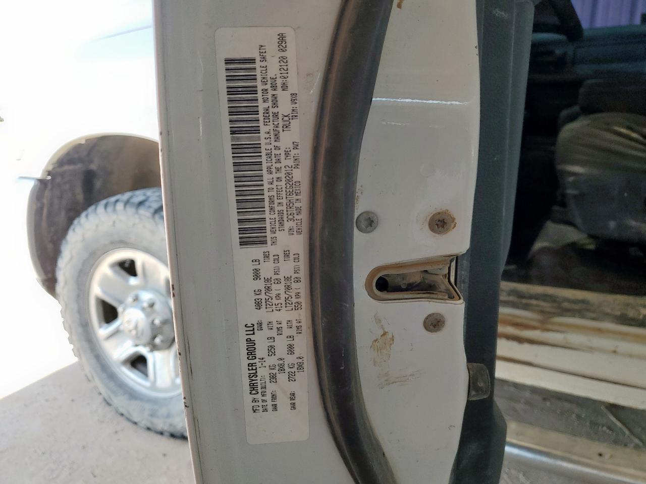 2014 Ram 2500 St VIN: 3C6TR5HT6EG202012 Lot: 72031785