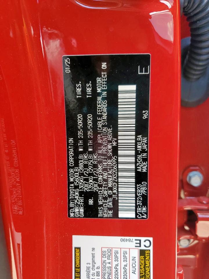 2025 Lexus Nx 450H Luxury VIN: JTJKKCFZXS2060995 Lot: 82159295