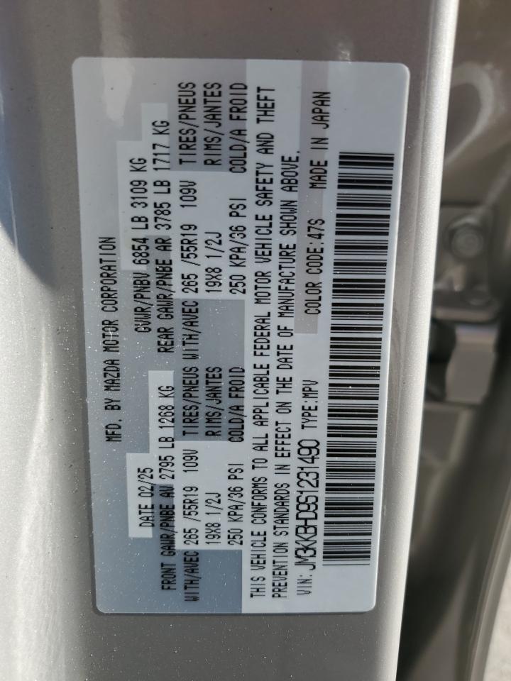 2025 Mazda Cx-90 Preferred VIN: JM3KKBHD9S1231490 Lot: 71928905