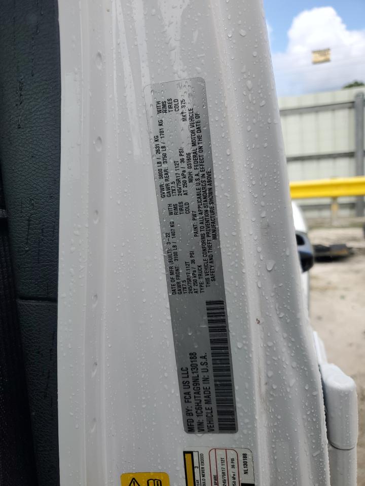 2022 Jeep Gladiator Sport VIN: 1C6HJTAG9NL130188 Lot: 82119655