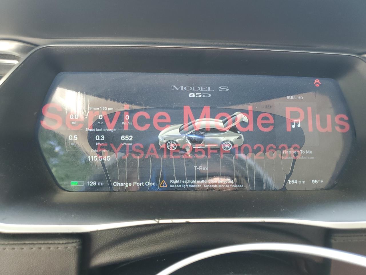 2015 Tesla Model S VIN: 5YJSA1E25FF102636 Lot: 80991365