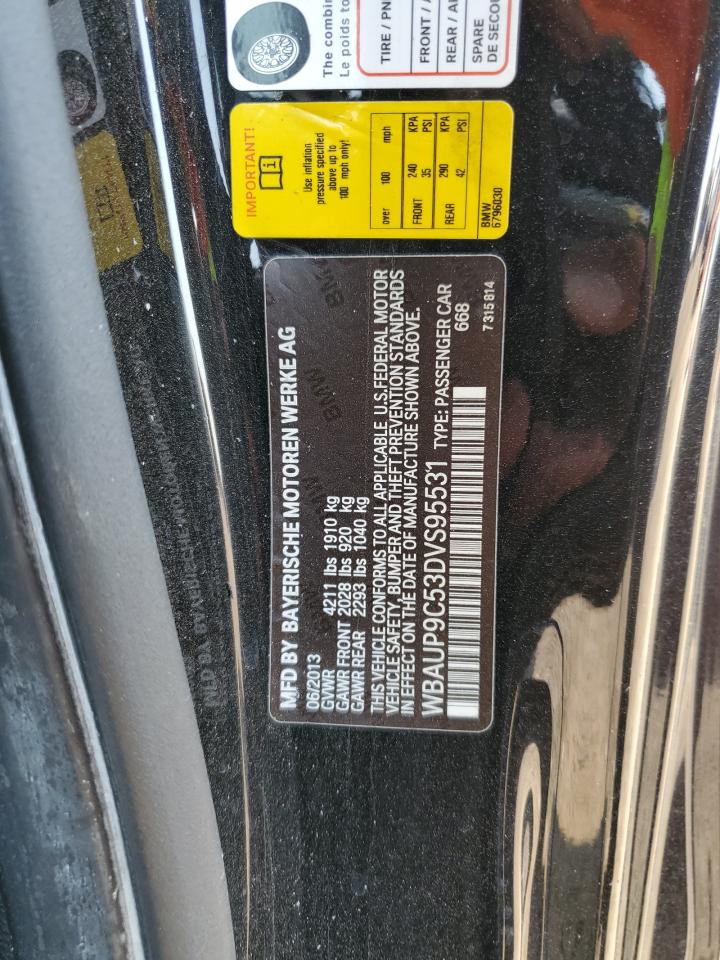 2013 BMW 128 I VIN: WBAUP9C53DVS95531 Lot: 71541445