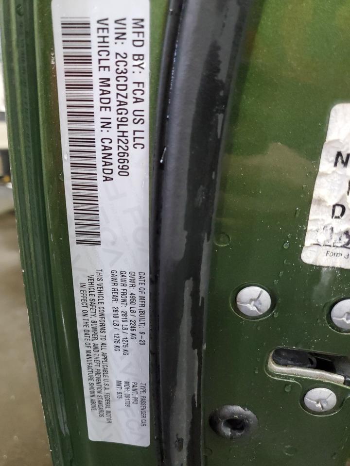 2020 Dodge Challenger Sxt VIN: 2C3CDZAG9LH226690 Lot: 84206155