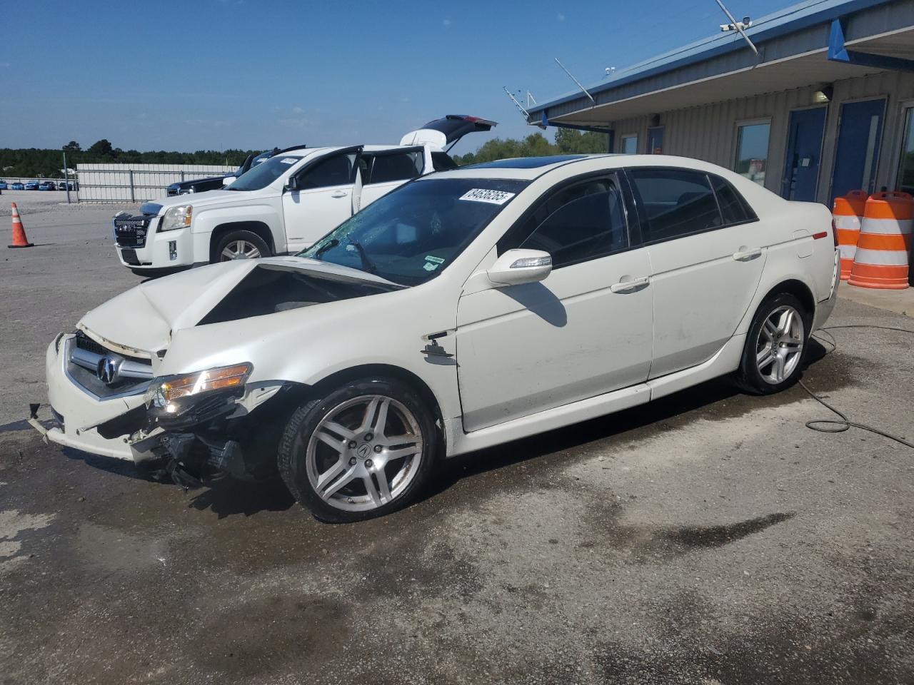 2008 Acura Tl white null gas 19UUA662X8A001125 photo #1