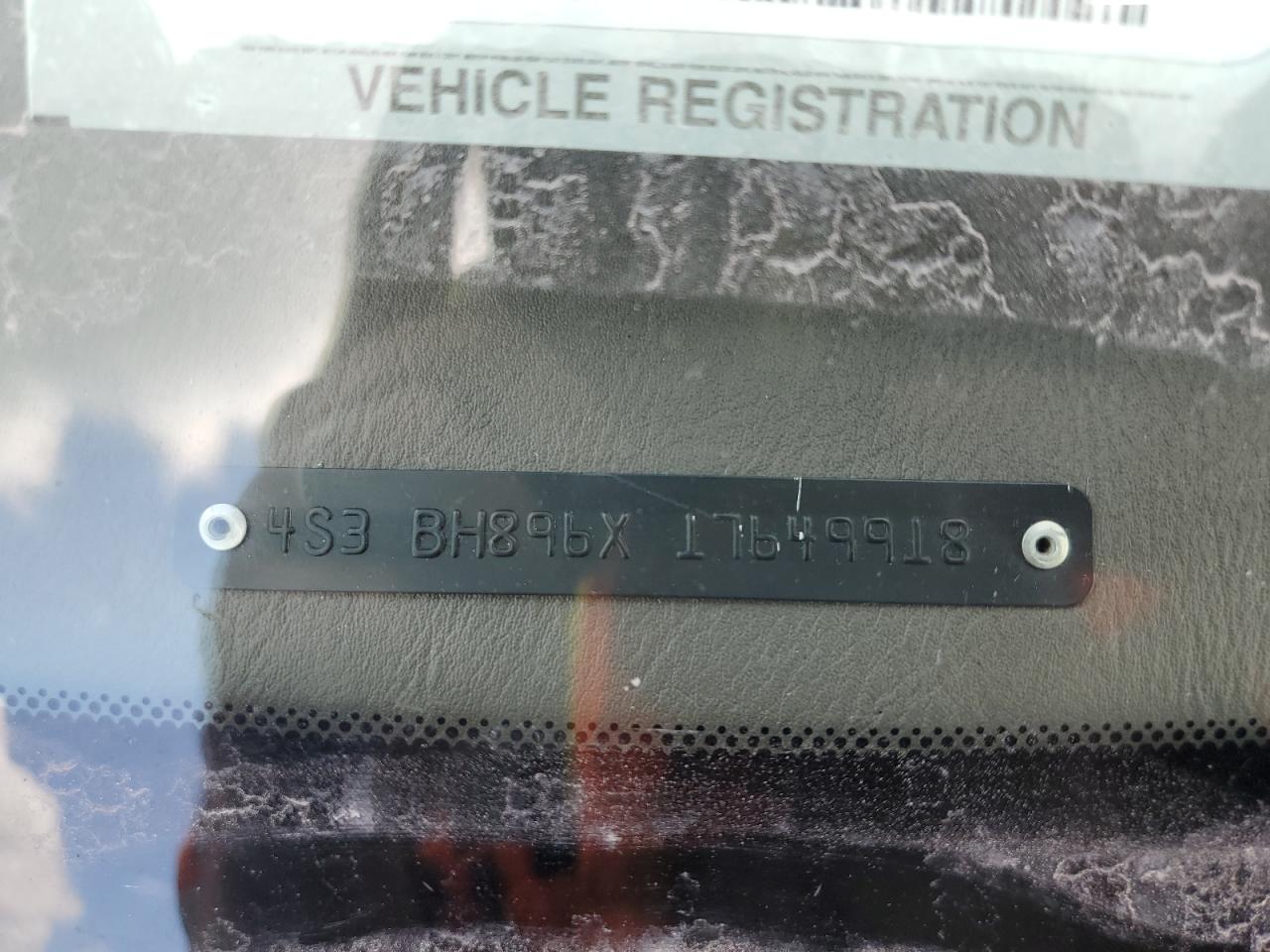 2001 Subaru Legacy Outback H6 3.0 Vdc VIN: 4S3BH896X17649918 Lot: 80018975