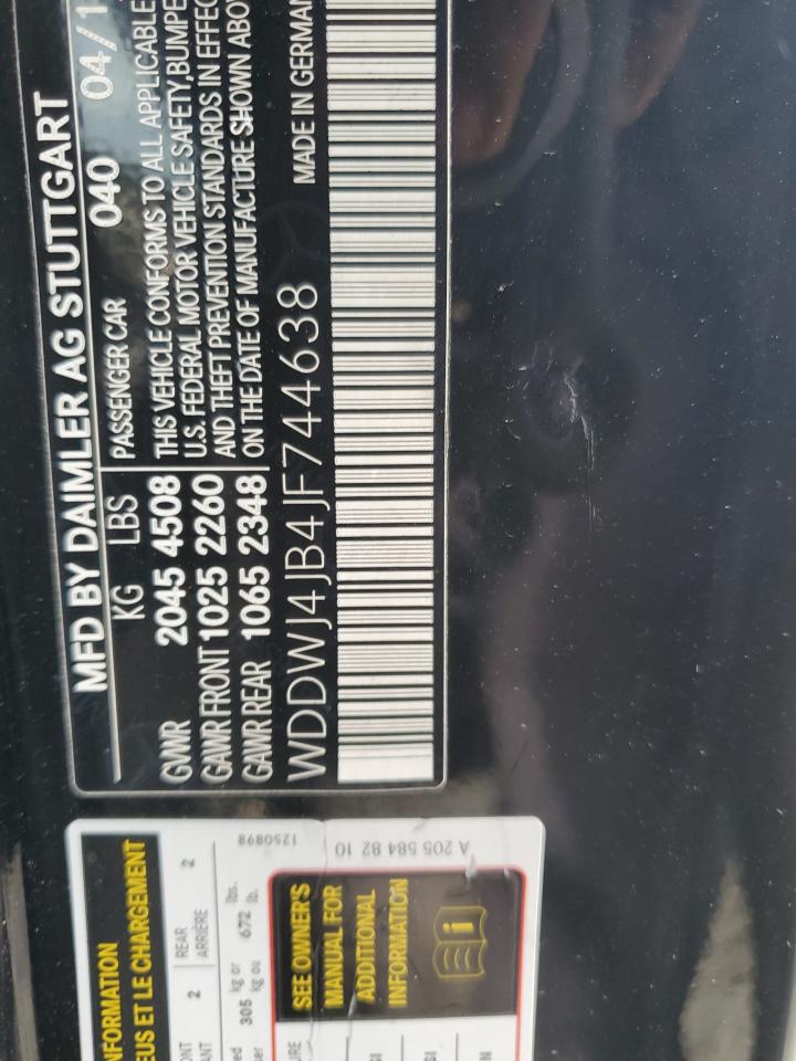 2018 Mercedes-Benz C 300 VIN: WDDWJ4JB4JF744638 Lot: 69941745