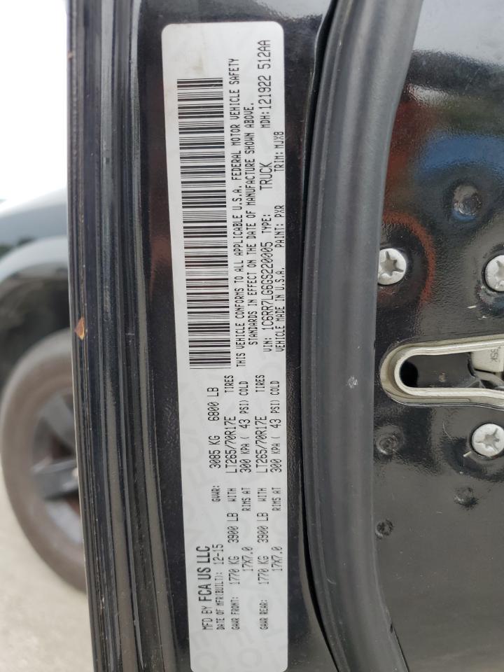 2016 Ram 1500 Slt VIN: 1C6RR7LG6GS220005 Lot: 81497725