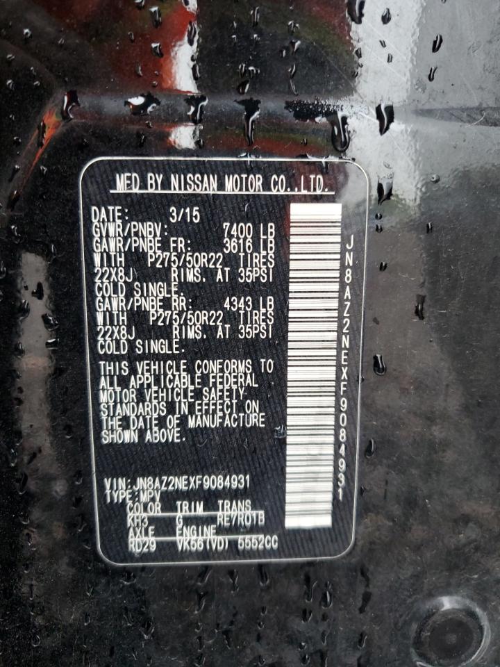 2015 Infiniti Qx80 VIN: JN8AZ2NEXF9084931 Lot: 81331955