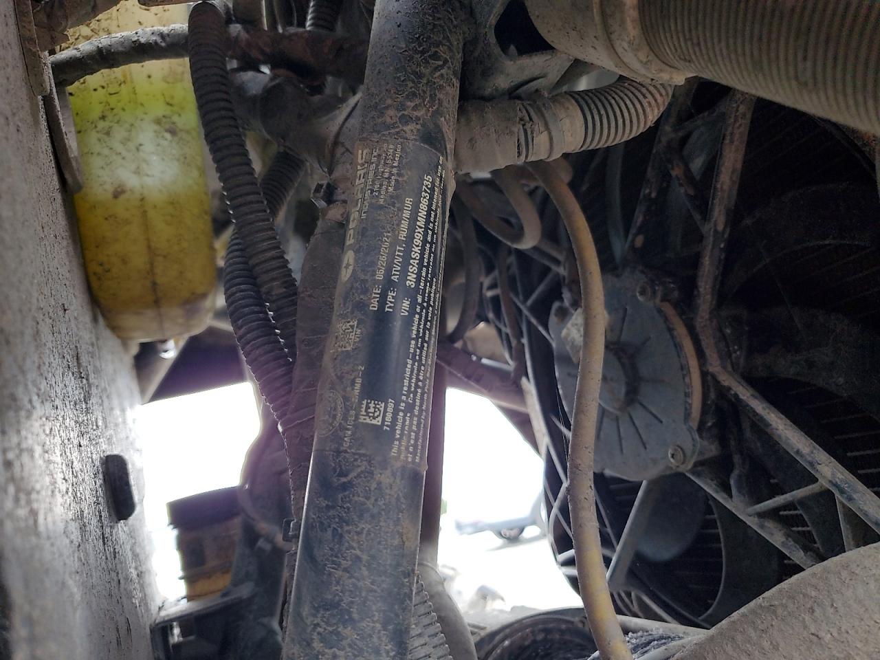 2021 Polaris Rzr Trail S 1000 Ultimate VIN: 3NSASK99XMN863735 Lot: 83856585