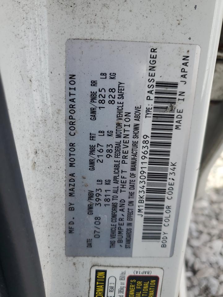 2009 Mazda 3 S VIN: JM1BK343091196389 Lot: 80645775