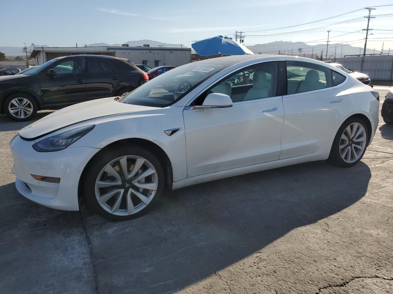 2020 Tesla Model 3 white null electric 5YJ3E1EAXLF806858 photo #1