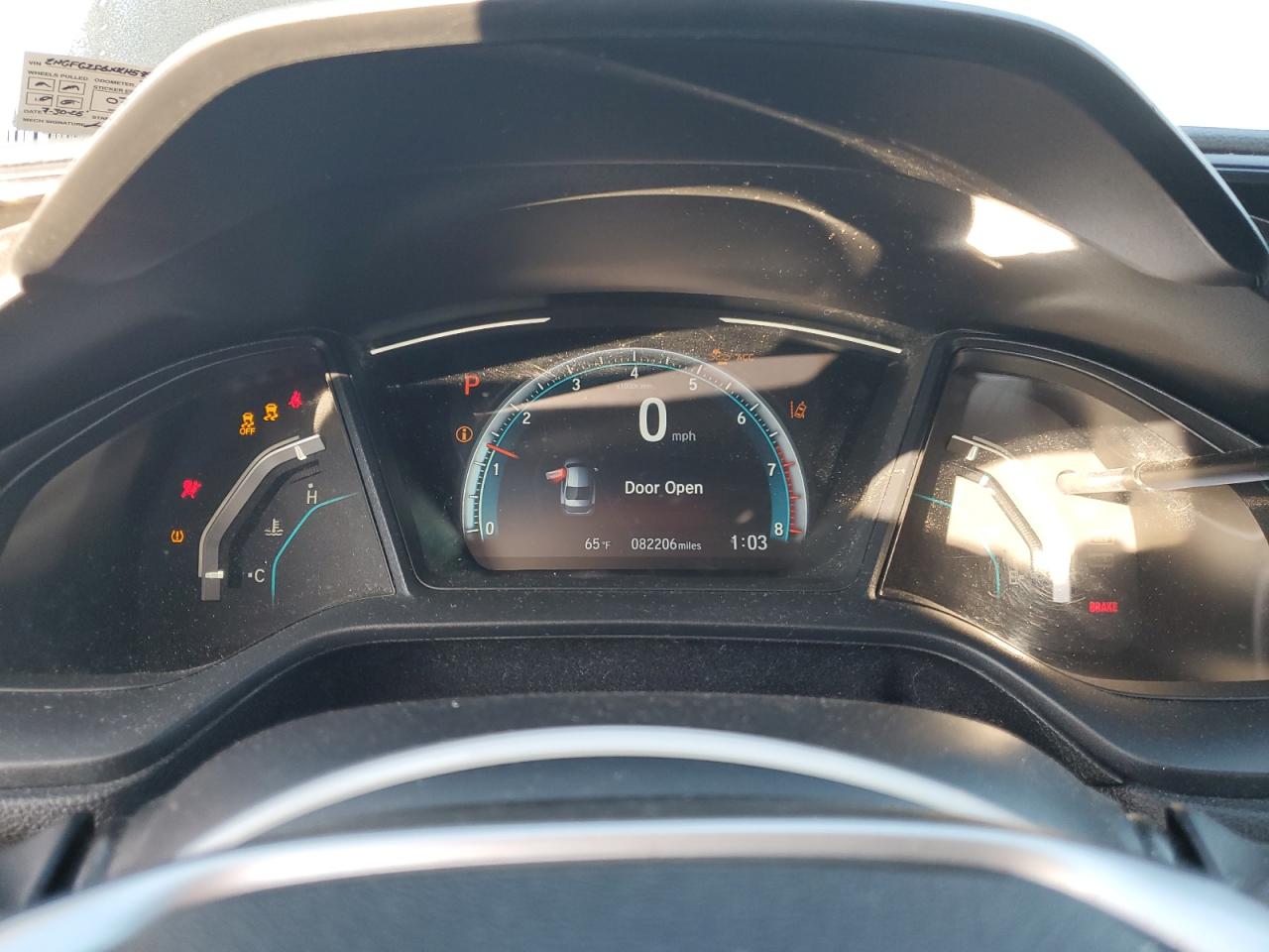 2019 Honda Civic Lx VIN: 2HGFC2F6XKH585629 Lot: 80029565