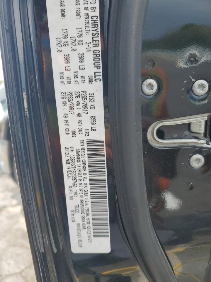 2014 Ram 1500 Slt VIN: 1C6RR7TM6ES297461 Lot: 81650495